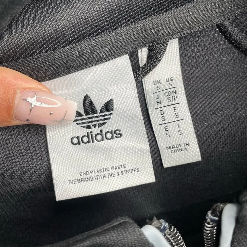 Adidas Men's Black Zip-Up Sweater